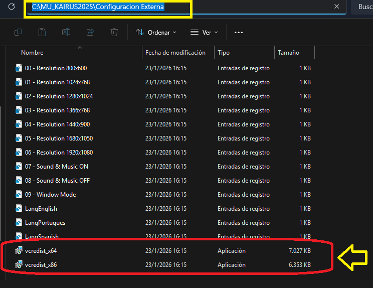 Paso 1 Ubicar archivos